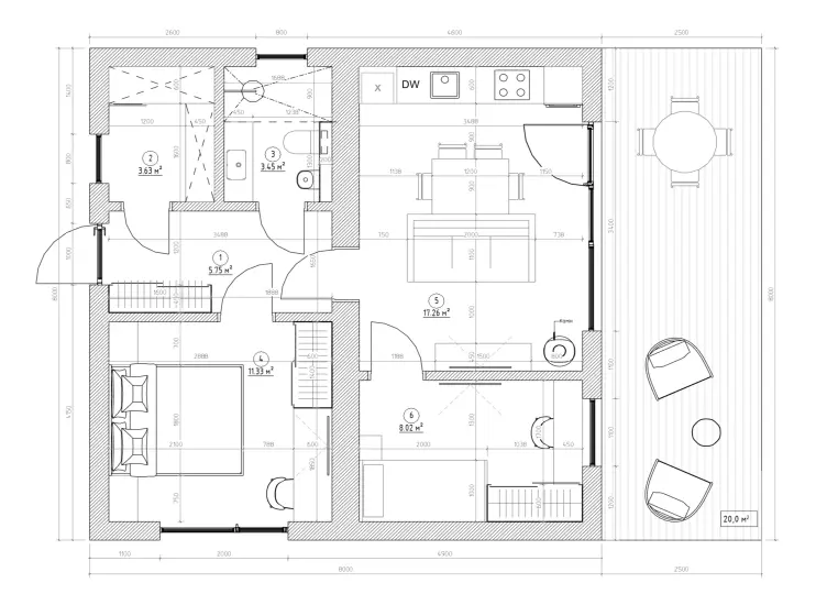 Житловий будинок F64_1_plan